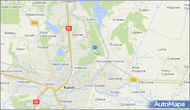 mapa Długa Łąka, Długa Łąka na mapie Targeo